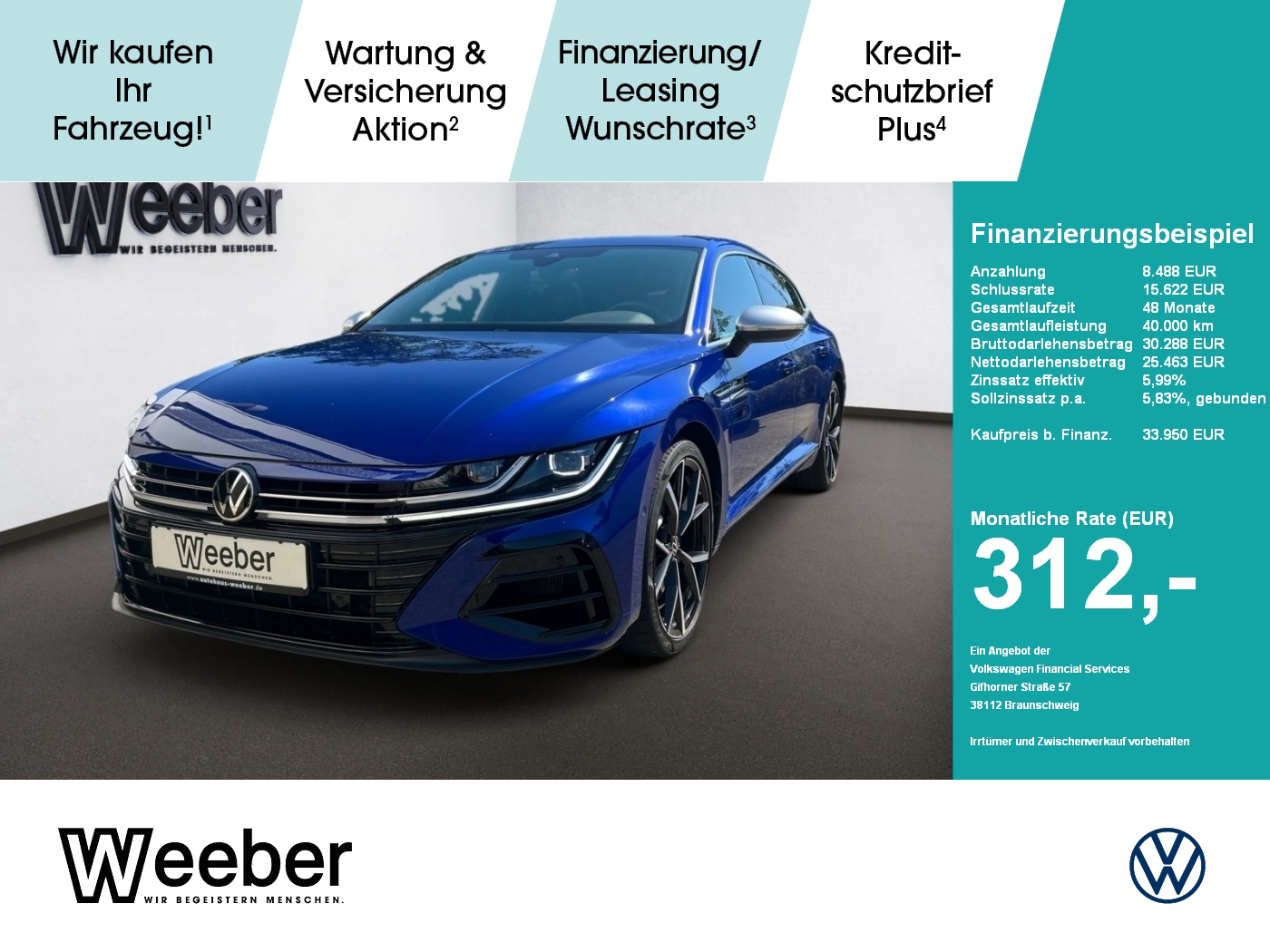 Arteon Shooting Brake R 4Motion MATRIX NAVI AHK 20 ZOLL PANO HARMAN