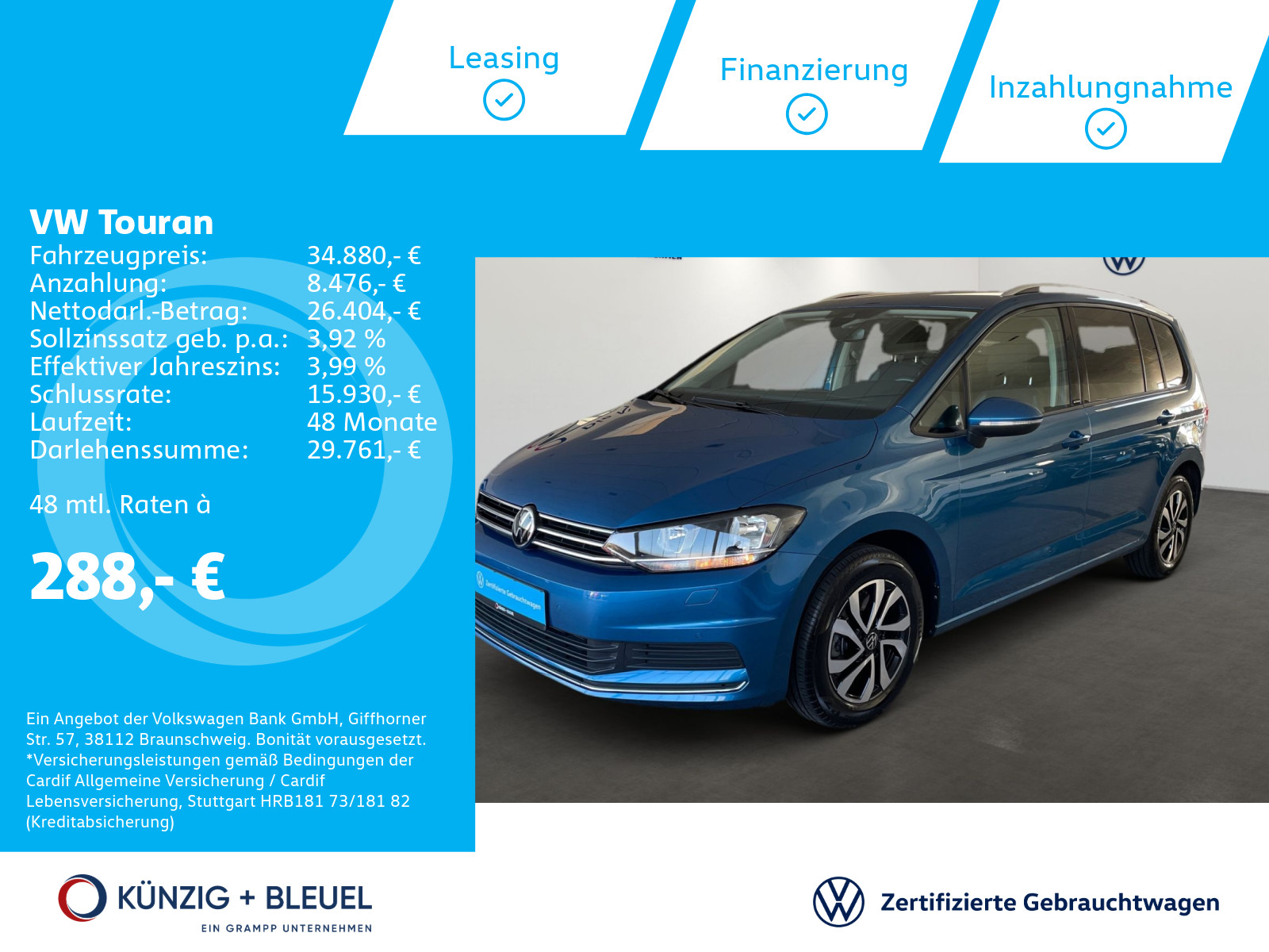 Touran Active 2,0 TDi DSG 60 Mon Gar*NAV*AHK