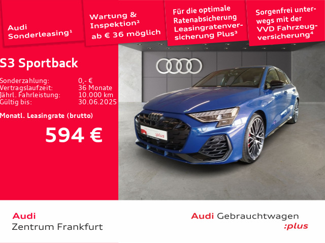 S3 Sportback TFSI quattro S tronic Matrix-LED Navi Sonos DAB VC