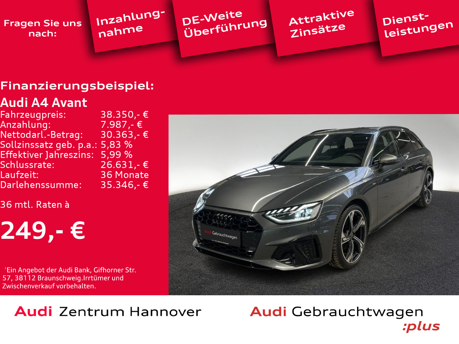 A4 Avant S line comp. ed. 35 TFSI AHK LED Kamera ACC Navi