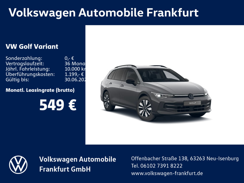 Golf Variant Life 1,5 l eTSI OPF 110 kW (150 PS) 7-Gang-Doppelkupplungsgetriebe DSG