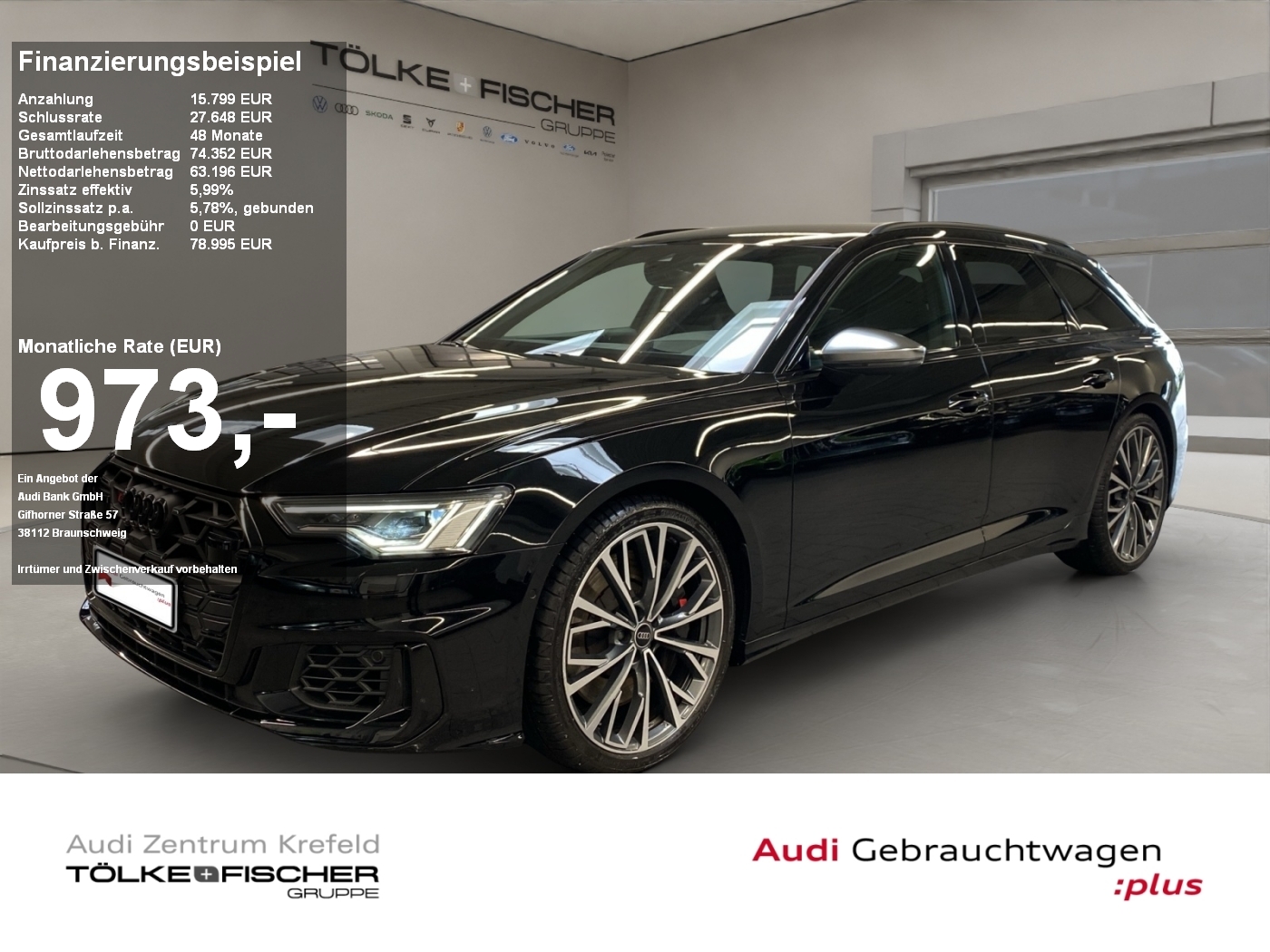 S6 3.0 TDI quattro Avant AHK HUD SHZ STH Leder