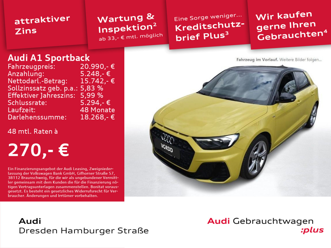 Audi A1 Sportback 30 TFSI S line