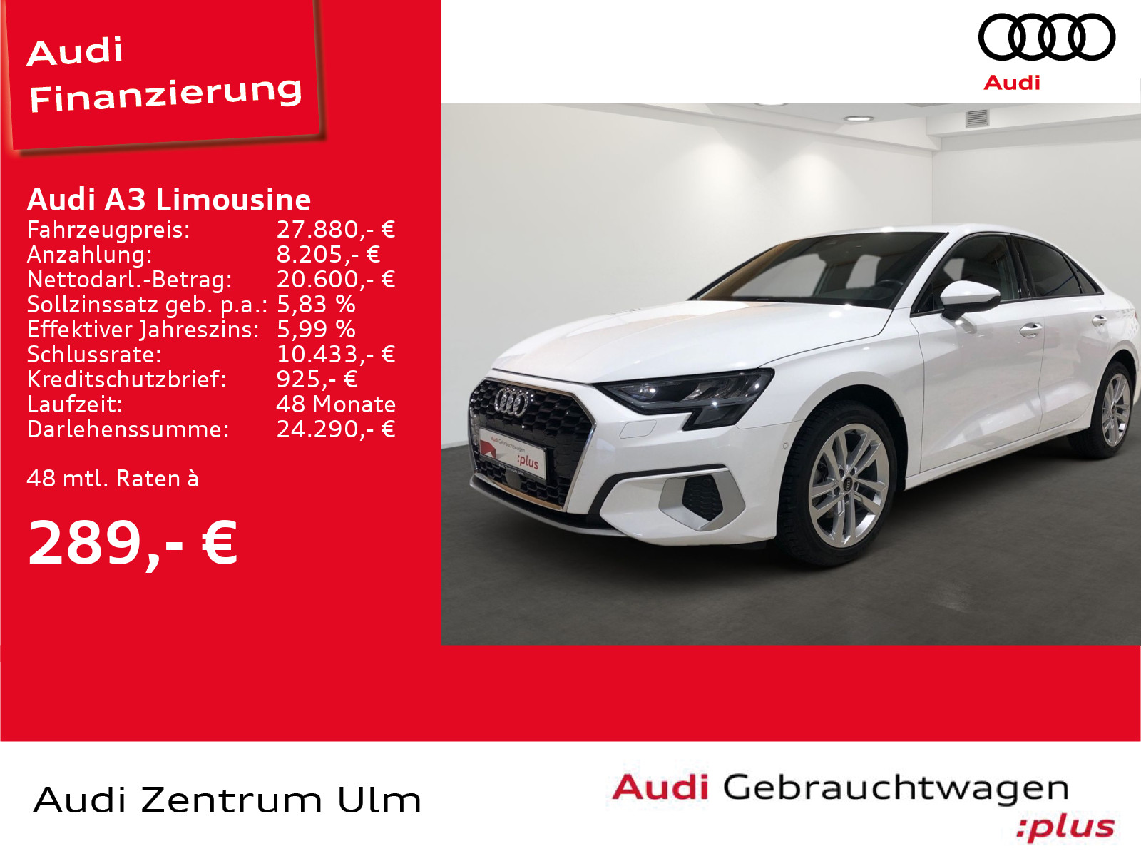 A3 Limousine advanced 30 TFSI S tr. AHK BUSINESS