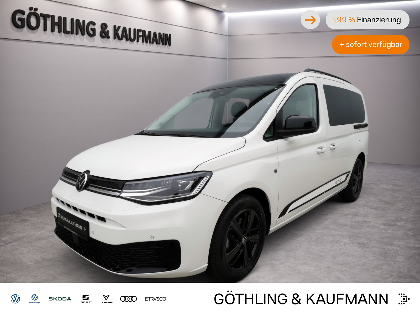 Caddy Maxi "Edition" 7-Sitzer 1,5 l 85 kW TSI EU6 Frontantrieb 7-Gang-DSG Radst. 2970 mm
