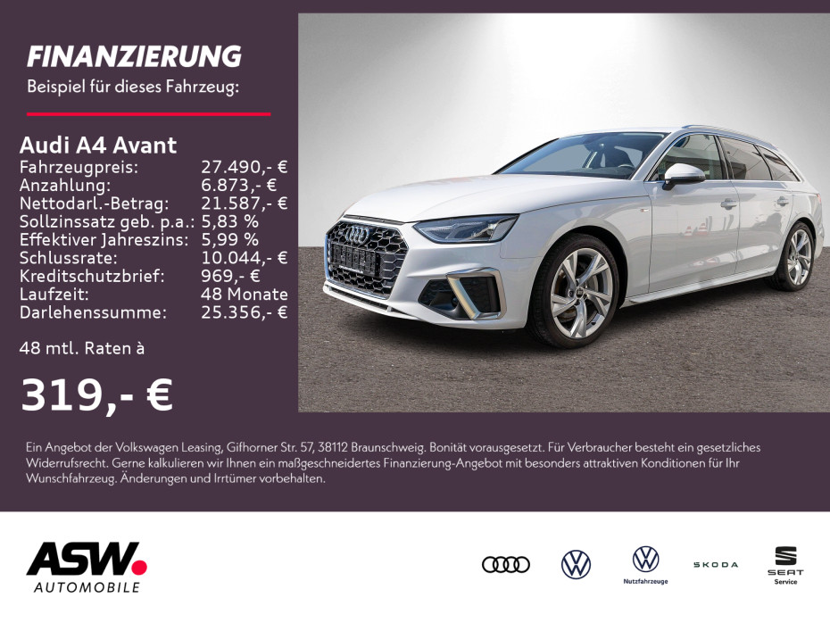 Audi A4 Avant S line 40TFSI quattro