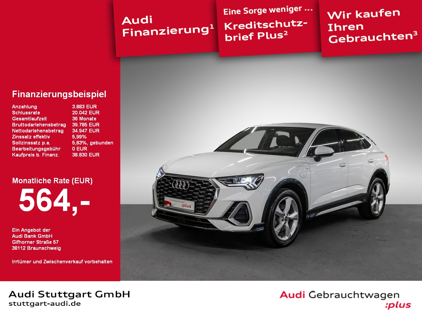 Audi Q3 Sportback 45 TFSI e S line