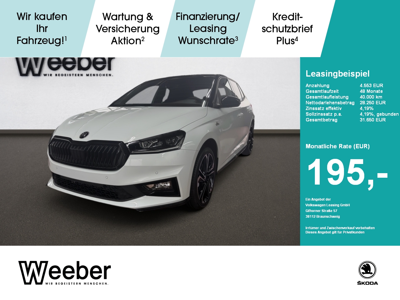 Fabia 1.5 TSI DSG Monte Carlo Navi LED Kamera