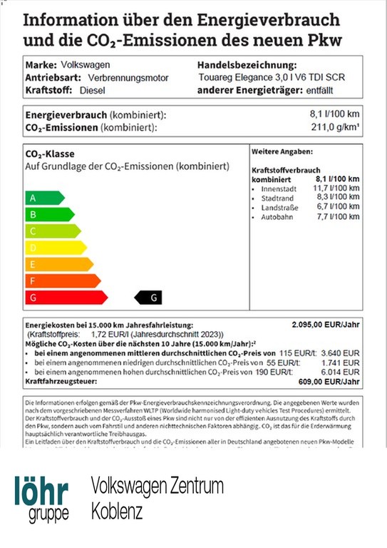 Touareg Elegance 3,0 l V6 TDI 4MOTION