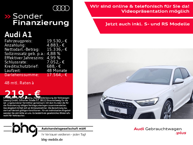 A1 Sportback S line A1 30 TFSI Sportback S troni