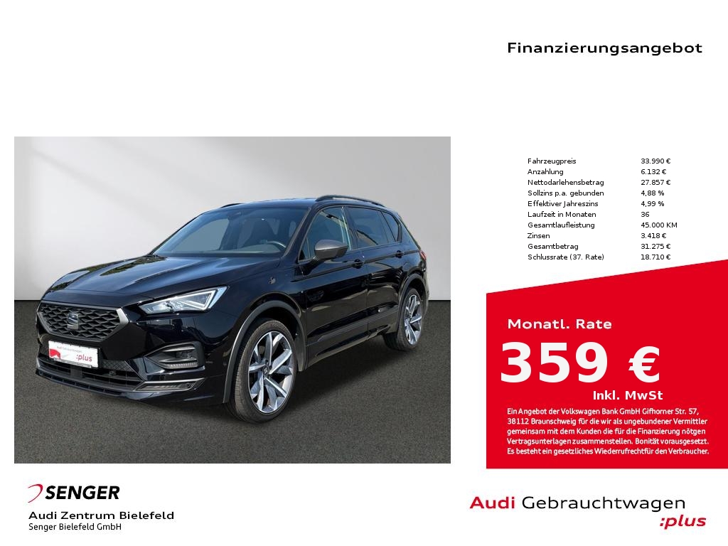 Tarraco FR 2.0 TDI 4x4 CarPlay LED AHK Memory 