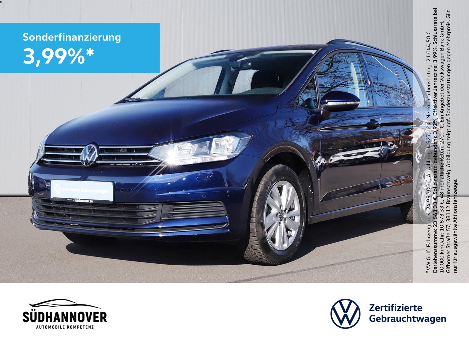 Touran Comfortline 1.5 TSI NAVI+7-SITZE+SHZ+PDC