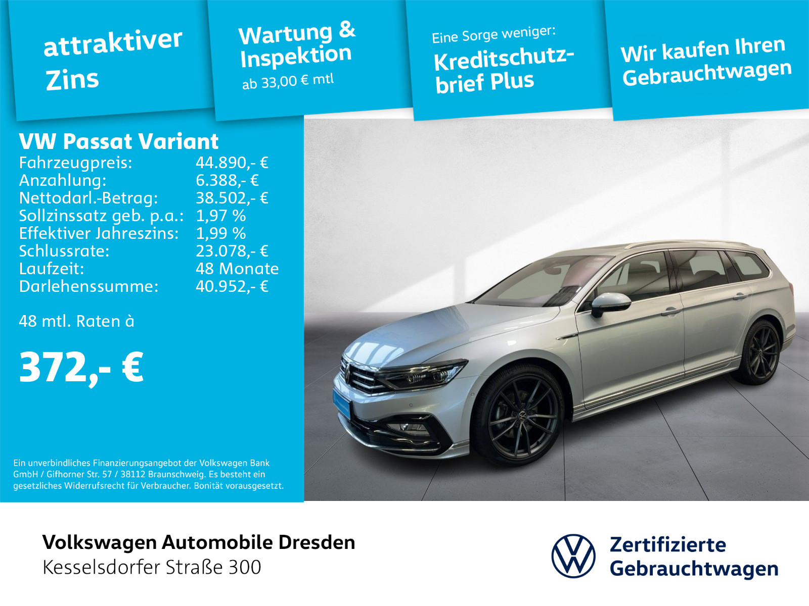 Passat Variant 2.0 TDI DSG 4M Elegance AHZV Kamera Pano