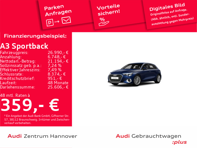 Audi A3 Sportback advanced 40 TFSIe
