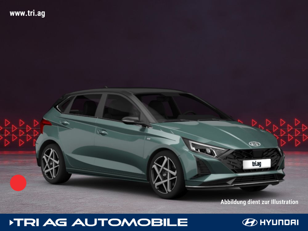 i20 N Line 1.0 T-GDI DCT Mangrove Green Mineraleffekt