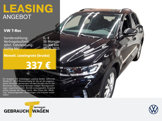 T-Roc 2.0 TDI DSG R-LINE BLACK LEDER PANO LM19 AHK