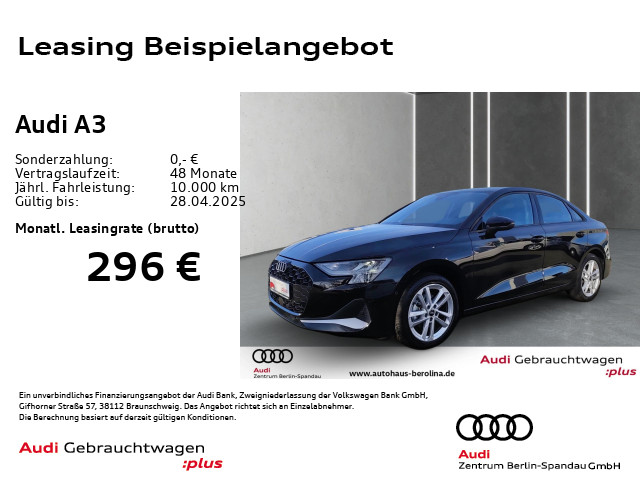 A3 Lim. 35 TFSI Adv. S tronic *Virt.C+*NAV+*SHZ*