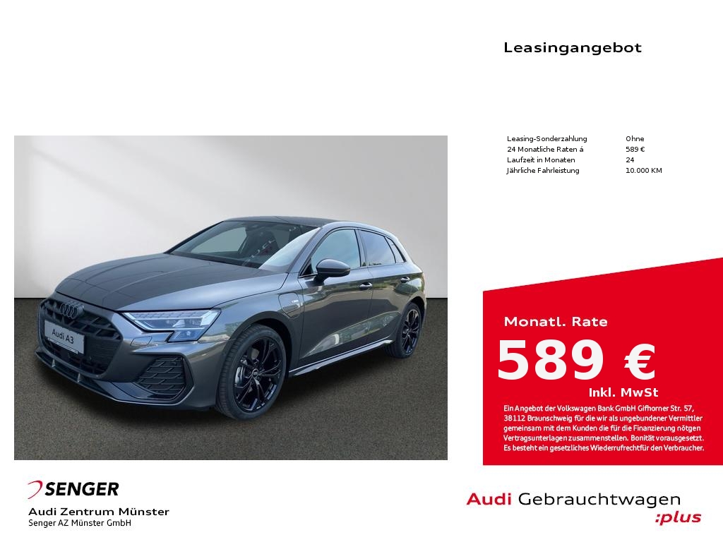 A3 Sportback S line 40 TFSI e Optikpaket Sitzh.