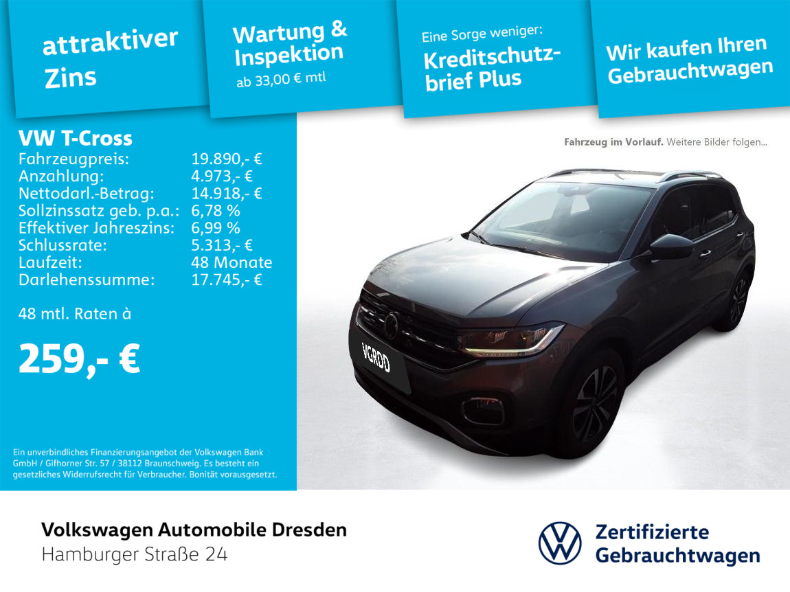 Volkswagen T-Cross 1.5 TSI United BLIND