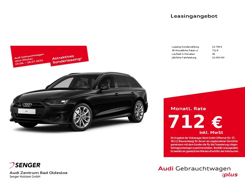 A4 Avant 40 TDI ACC el. Sitze Memory Kamera