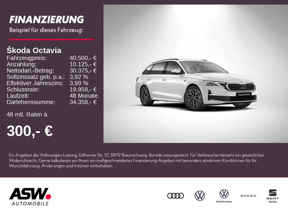 Octavia Combi Tour 2,0 TDI 150PS DSG ACC SHZ AHK