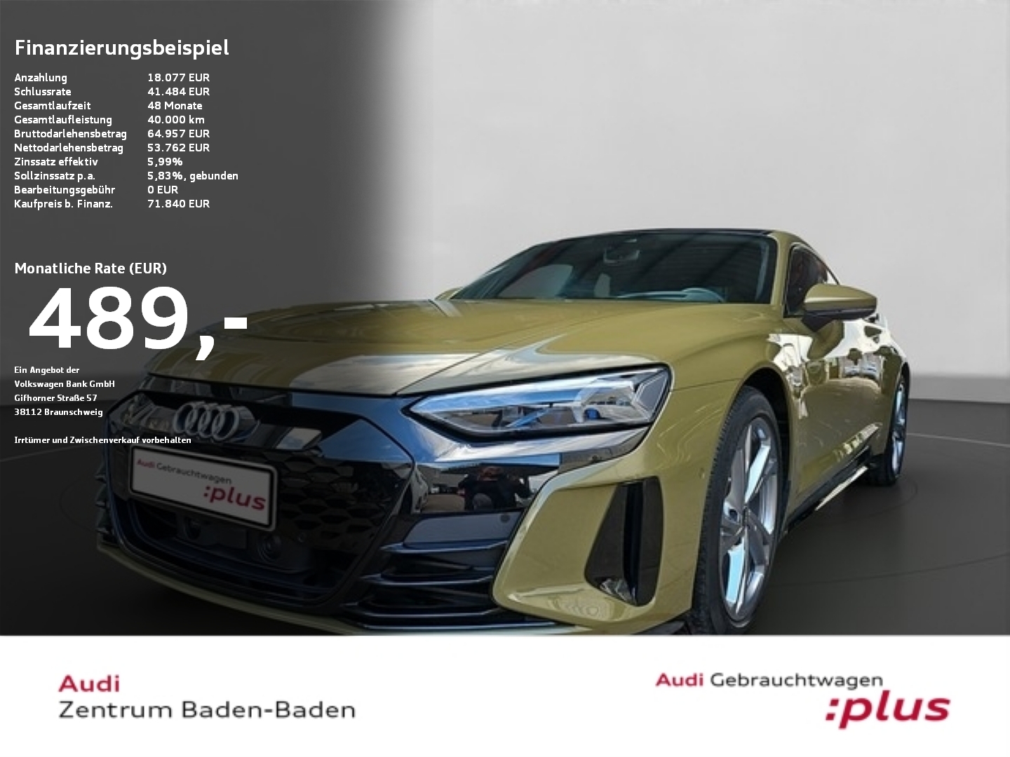 e-tron GT quattro DYNAMIK-PLUS*OPTIK*B&O*MATRIX