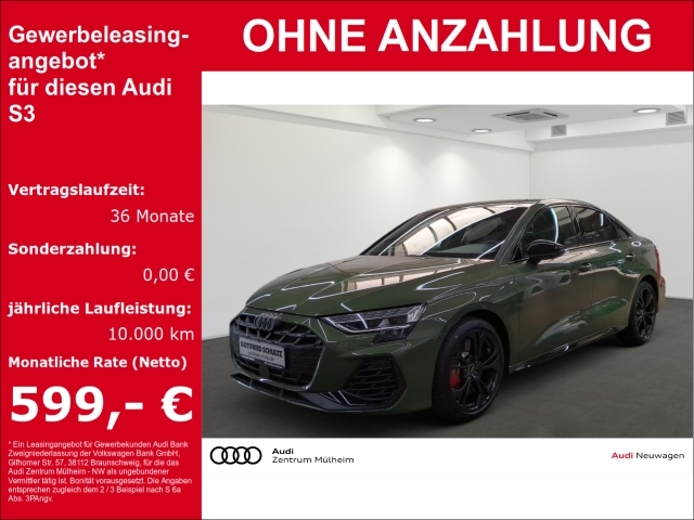 S3 Limousine 2.0 TFSI quattroSportpaket Navi Digitales Cockpit Soundsystem LED Blendfreies Fernl.