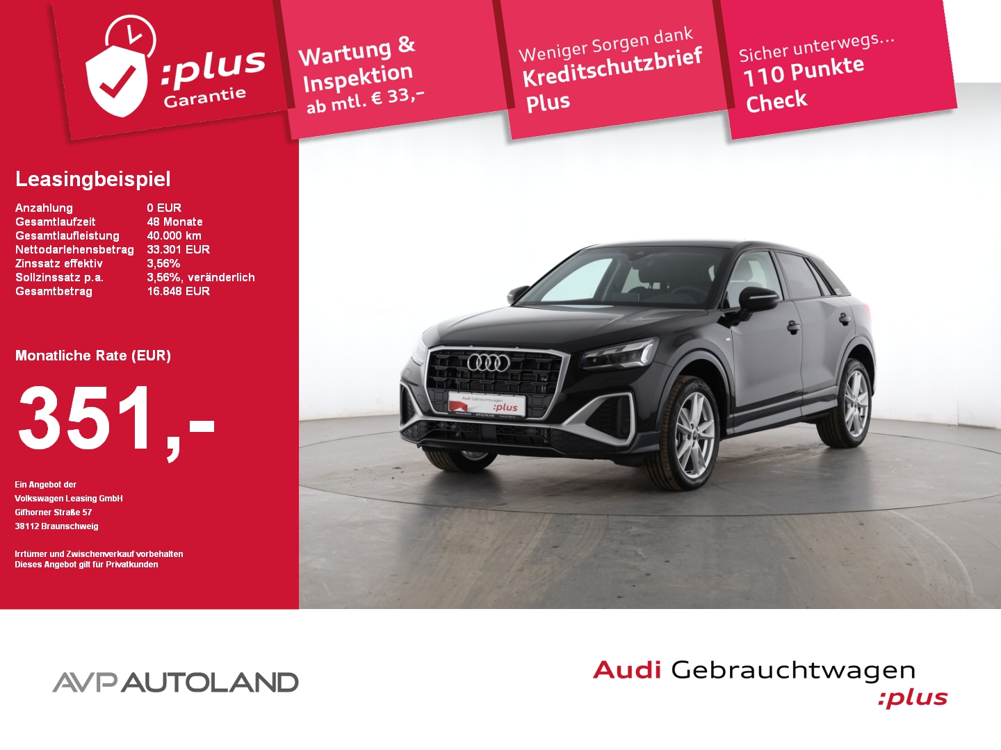 Q2 30 TDI S tronic S line | MMI NAVI + | AHK |