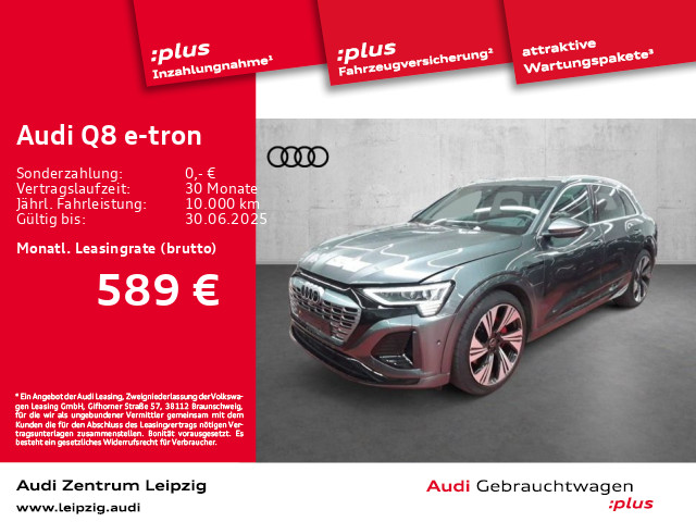 Q8 e-tron 55 qu. S line *Matrix*HuD*Air*22kW*