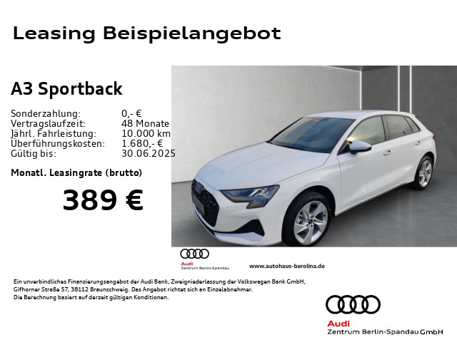 A3 Sportback 30 TFSI S Line int. S tro. *Virt.C+*NAV*