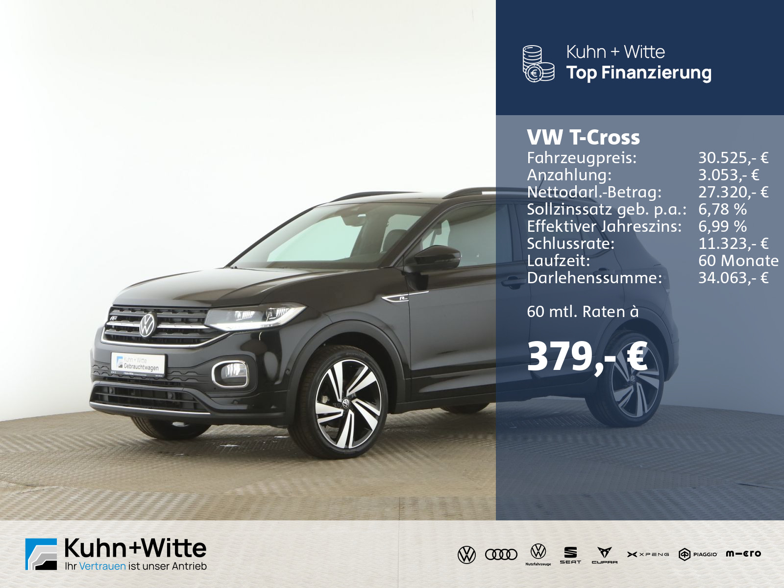 T-Cross 1.5 TSI R-Line *ACC*IQ.Drive*RFK*Navi*AppleCar*