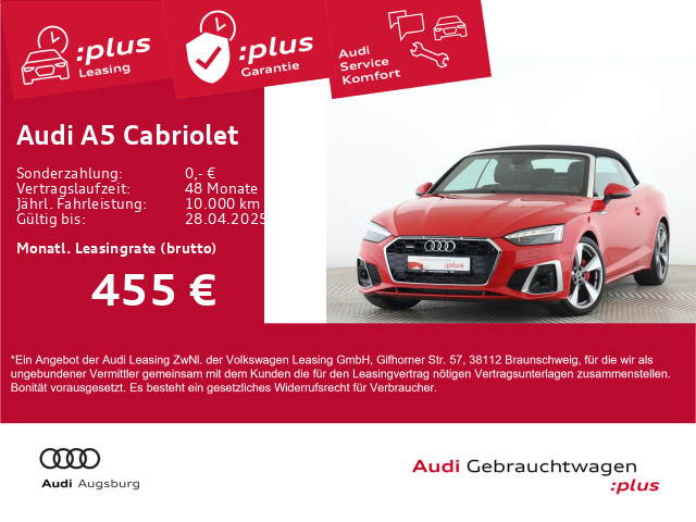 Audi A5 Cabriolet 40 TFSI qu 2x S line 8-fach
