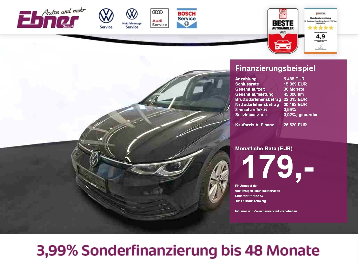 Golf VIII Variant LIFE 1.5TSI 150PS MEMORY+MASSAGE+STANDHZG+NAVI+APP+LED!