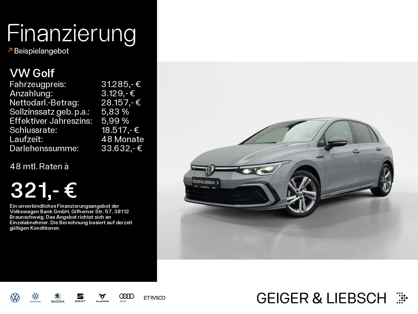 Golf 1.5 TSI R-LINE*BLACK-STYLE*NAVI*KAMERA*LED*ACC
