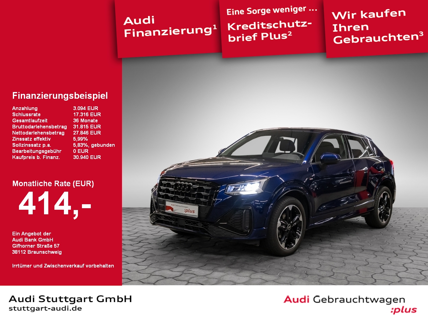Audi Q2 35 TFSI S line Side