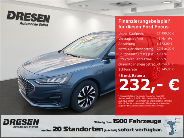 Focus 1.0 Turnier Titanium Sitzheizung/Navi/ACC/Rückfahrkamera