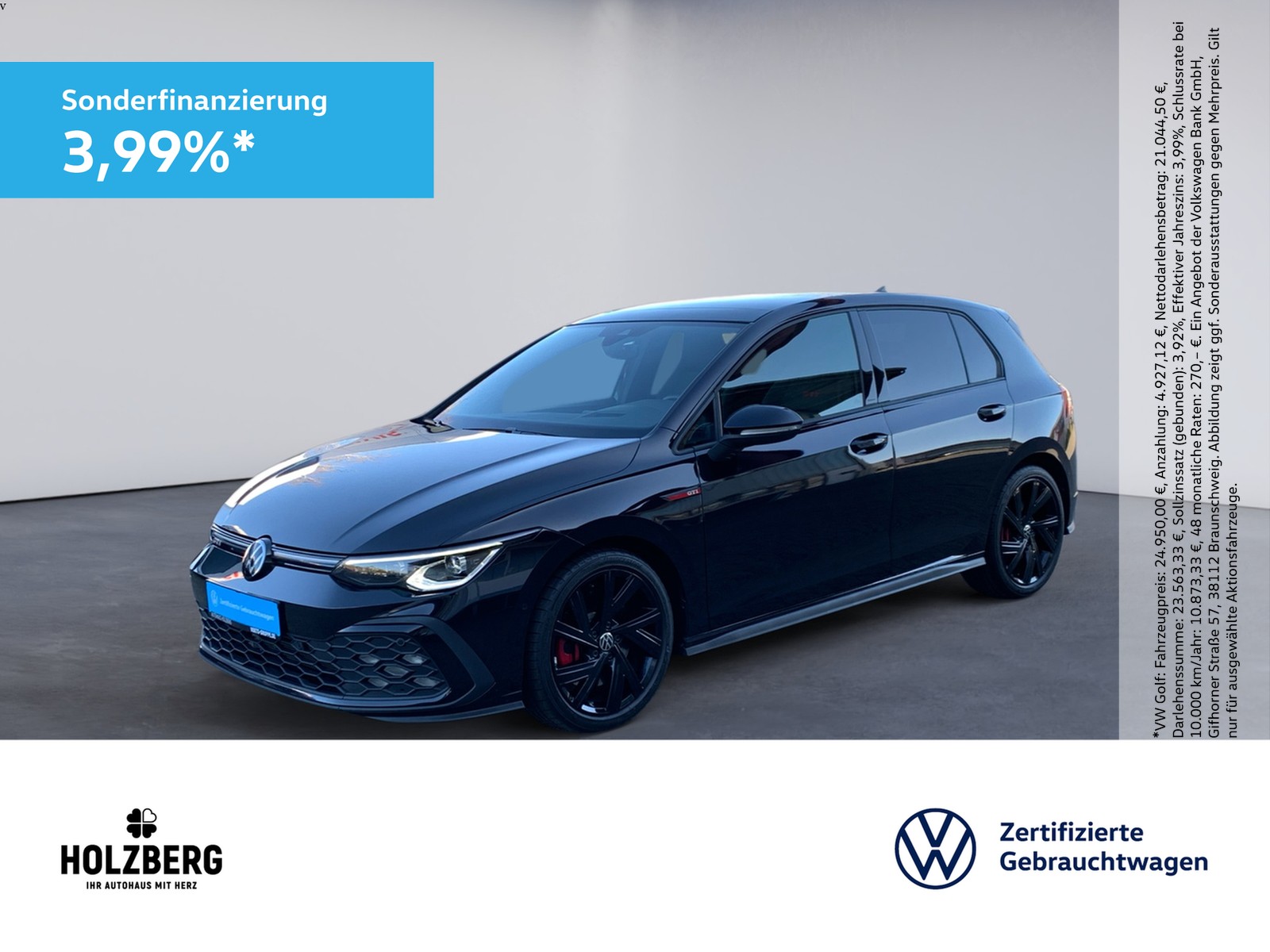 Golf VIII 2.0TSI DSG GTI Black Style NAV+PANO+HU