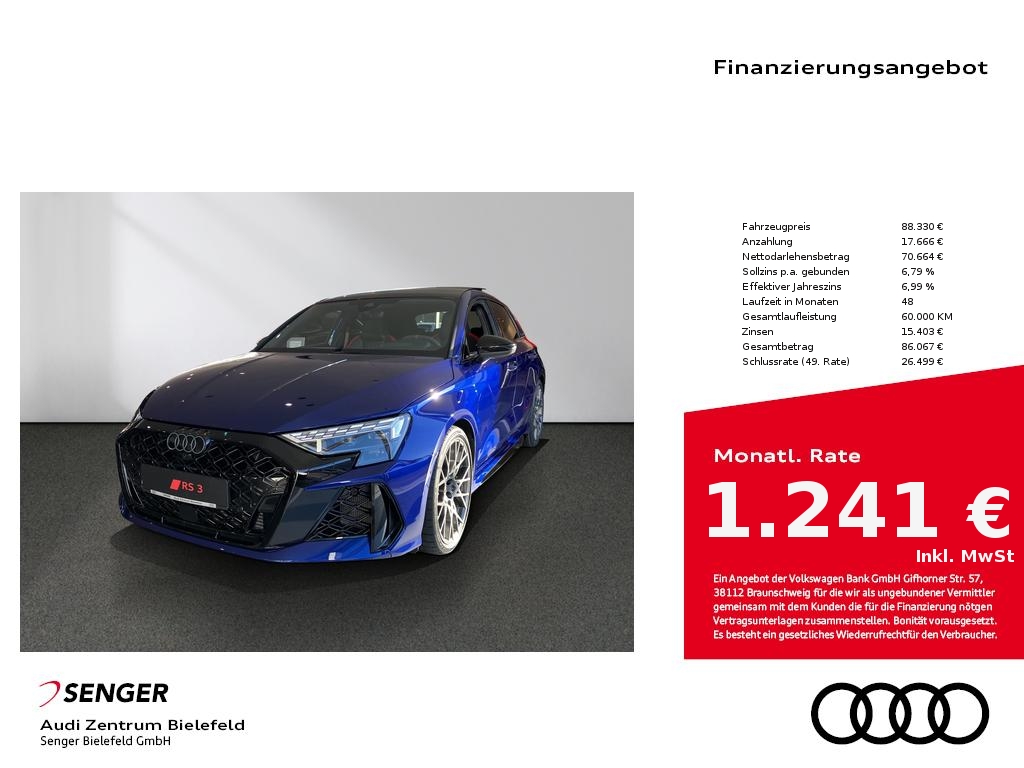 Audi RS3 Sportback 280km h