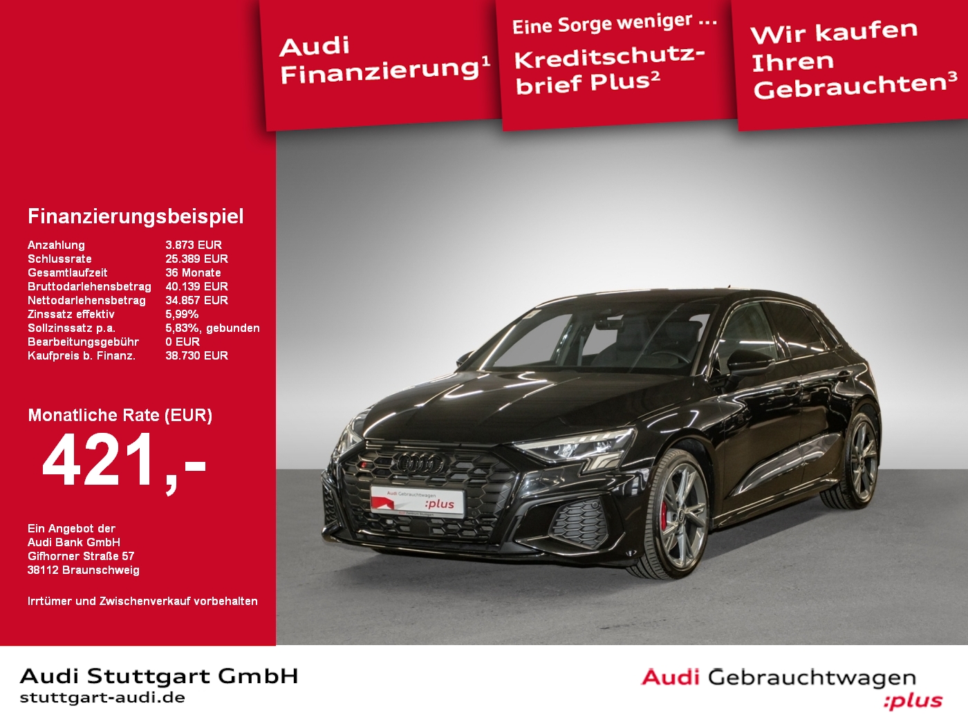 Audi S3 2.0 TFSI quattro Sportback