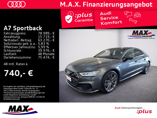 A7 Sportback 50 TDI QUATT S LINE PANO+AHK+REMOTE