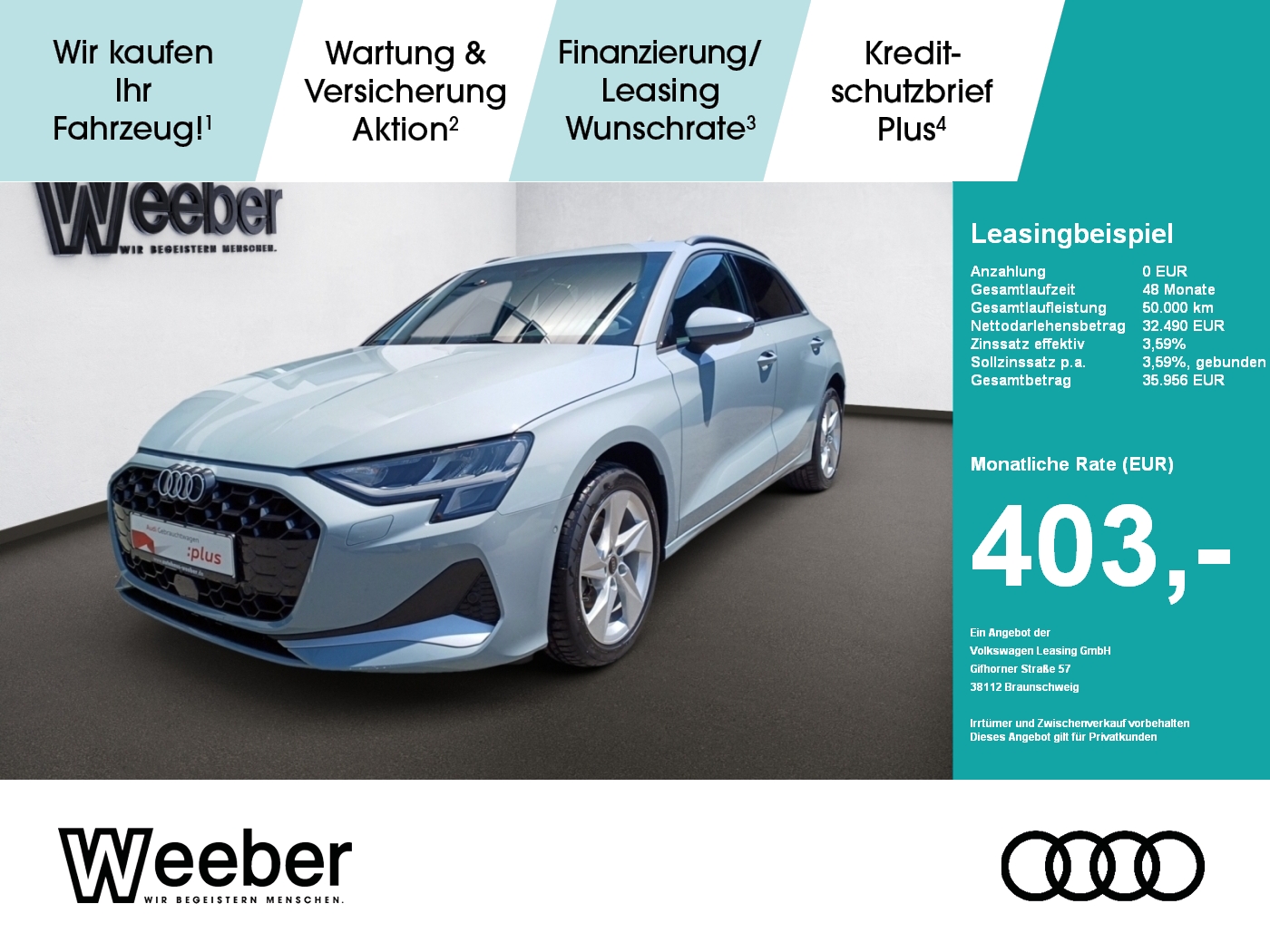 A3 Sportback s line AUT*AHK*NAVI*LEDER*LED*RFK*LM*5J GAR