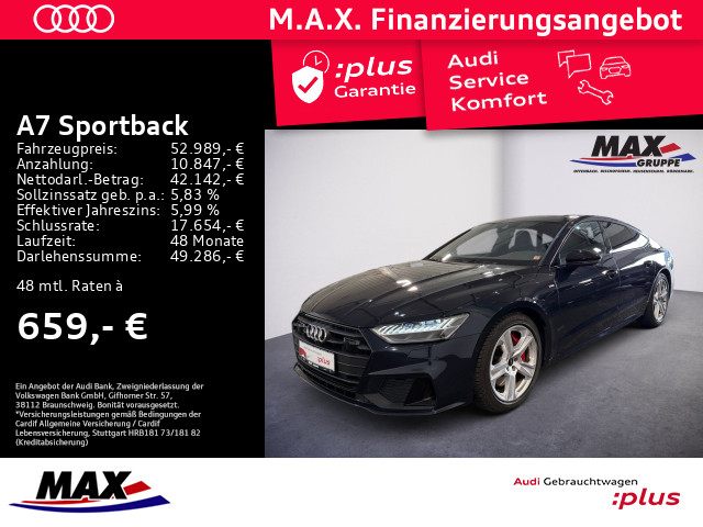 A7 Sportback 55 TFSI e QTT S LINE HD MATRIX+PANO