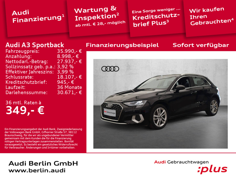 Audi A3 Sportback Advanced 35 TDI