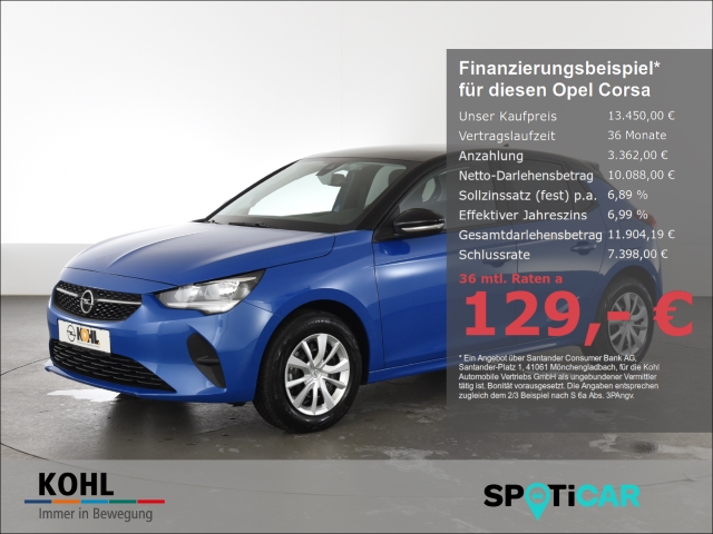 Opel Corsa 1.2 F Edition EU6d Start-Stop