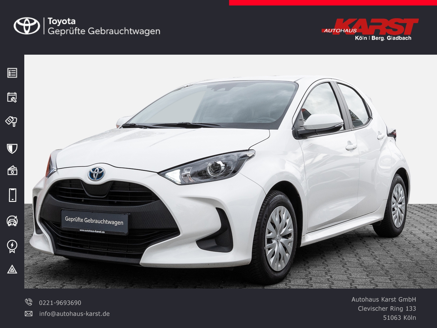 Toyota Yaris Hybrid Business Edition Apple Android
