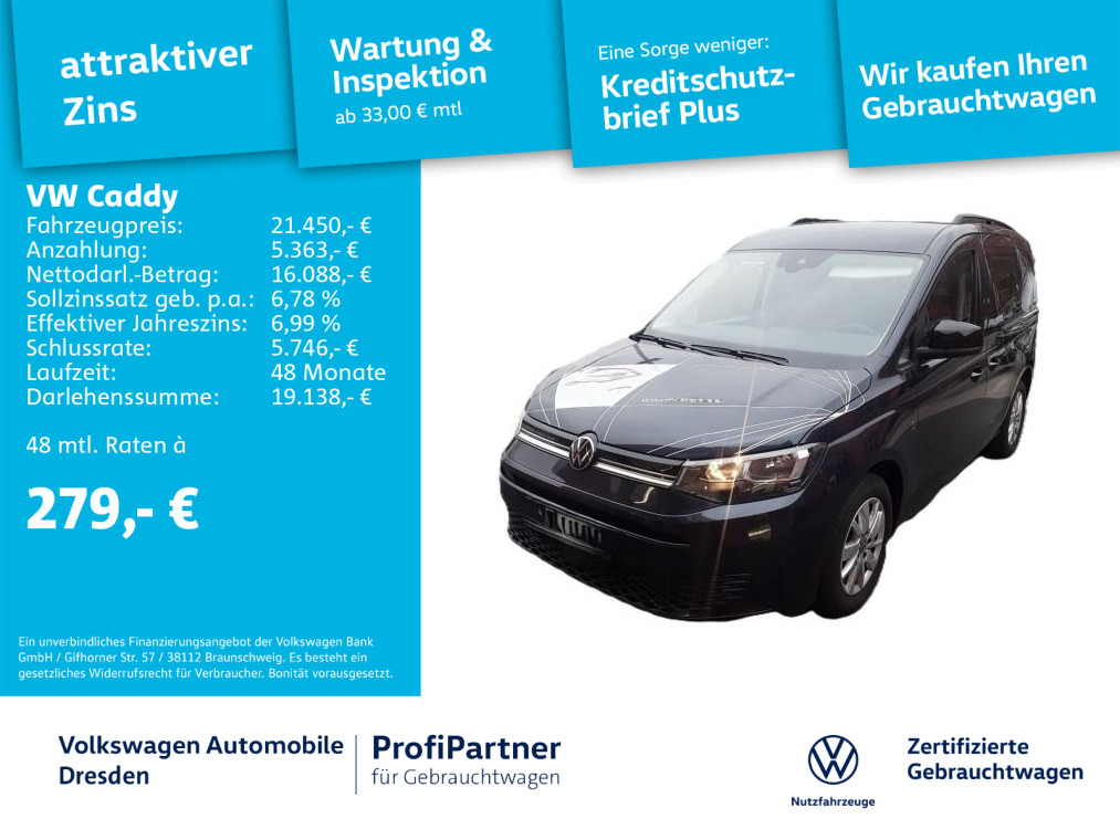 Volkswagen Caddy 2.0 TDI Life APP