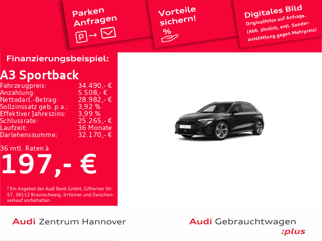 Audi A3 Sportback S line 30 TDI