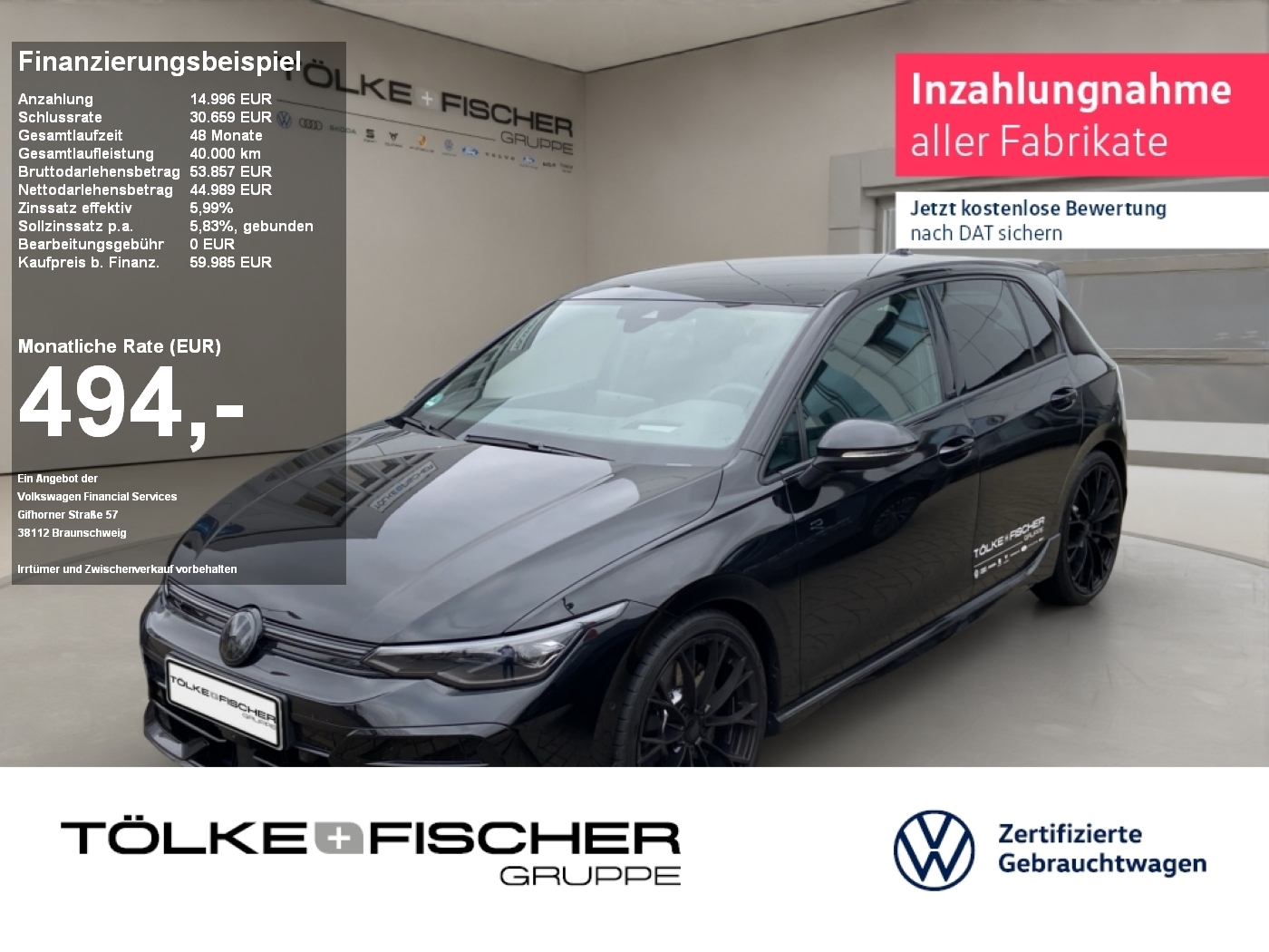 Golf VIII 2.0 TSI 4Motion W R Black Edition AHK