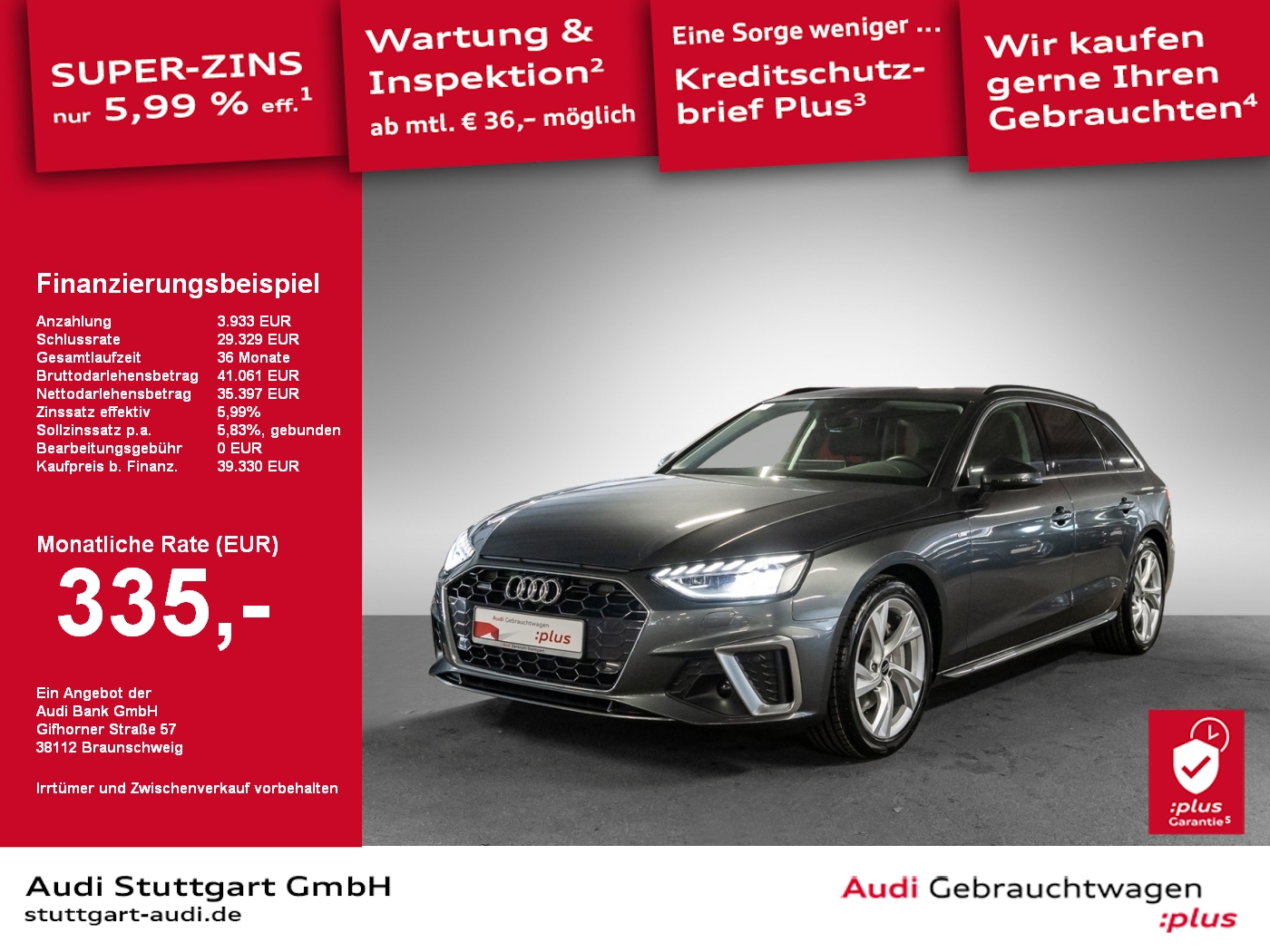 Audi A4 Avant S line 40 TDI quattro