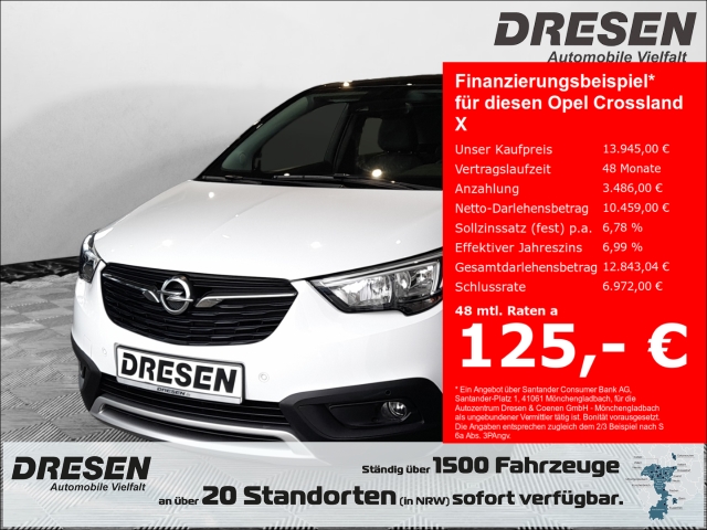 Opel Crossland X INNOVATION Mehrzonenklima Musikstreaming